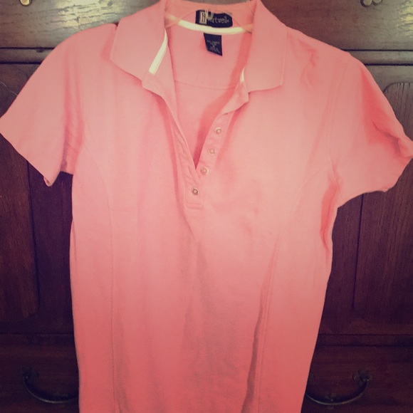 Women’s Pink Cotton Polo Shirt Size M Hartnell - Picture 2 of 8